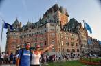 O famoso Chateau Frontenac, um dos mais fotografados hoteis do mundo, em Quebec, no Canadá